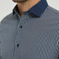 Camicia a righe comfort blu navy