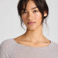 Maglia Amalie in lana grigio chiaro mélange