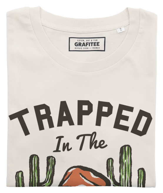 T-shirt unisex in cotone biologico GOTS con stampa western "Trapped in the Desert"