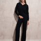 Maglione con cappuccio jacquard da donna
