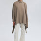 Camicia oversize con nastro laterale
