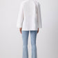 Camicia comoda con manica kimono in misto cotone