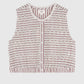 Blusa Sabia lampone in pizzo sangallo