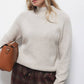 Maglione dolcevita in maglia rasata