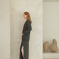 Maxi cardigan con scollo a V in misto cashmere