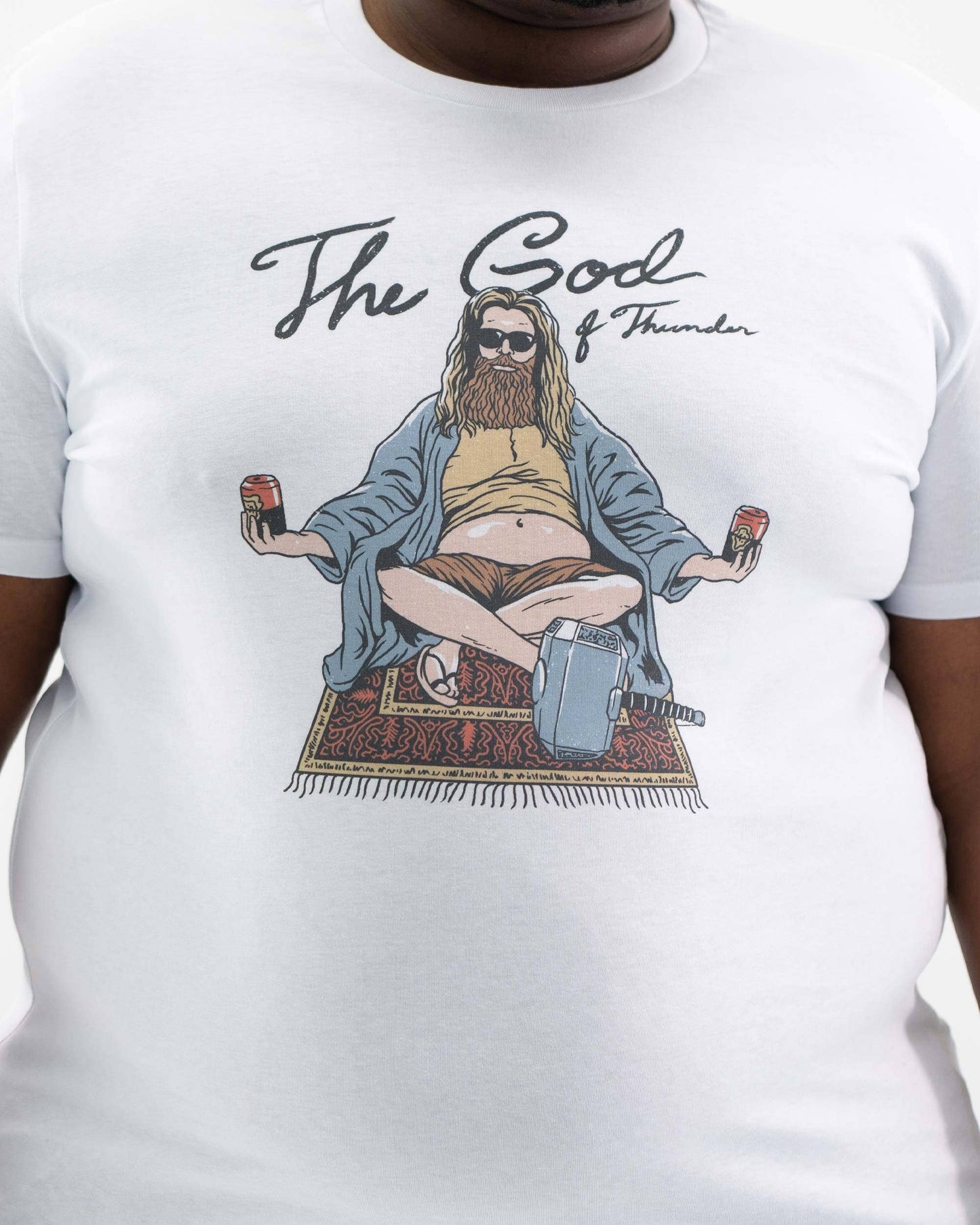T-shirt unisex Thor Lebowski con grafica pop culture