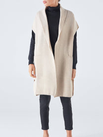 Gilet in maglia con tasche
