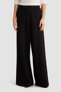 Pantaloni culotte estivi in cotone e lino verde