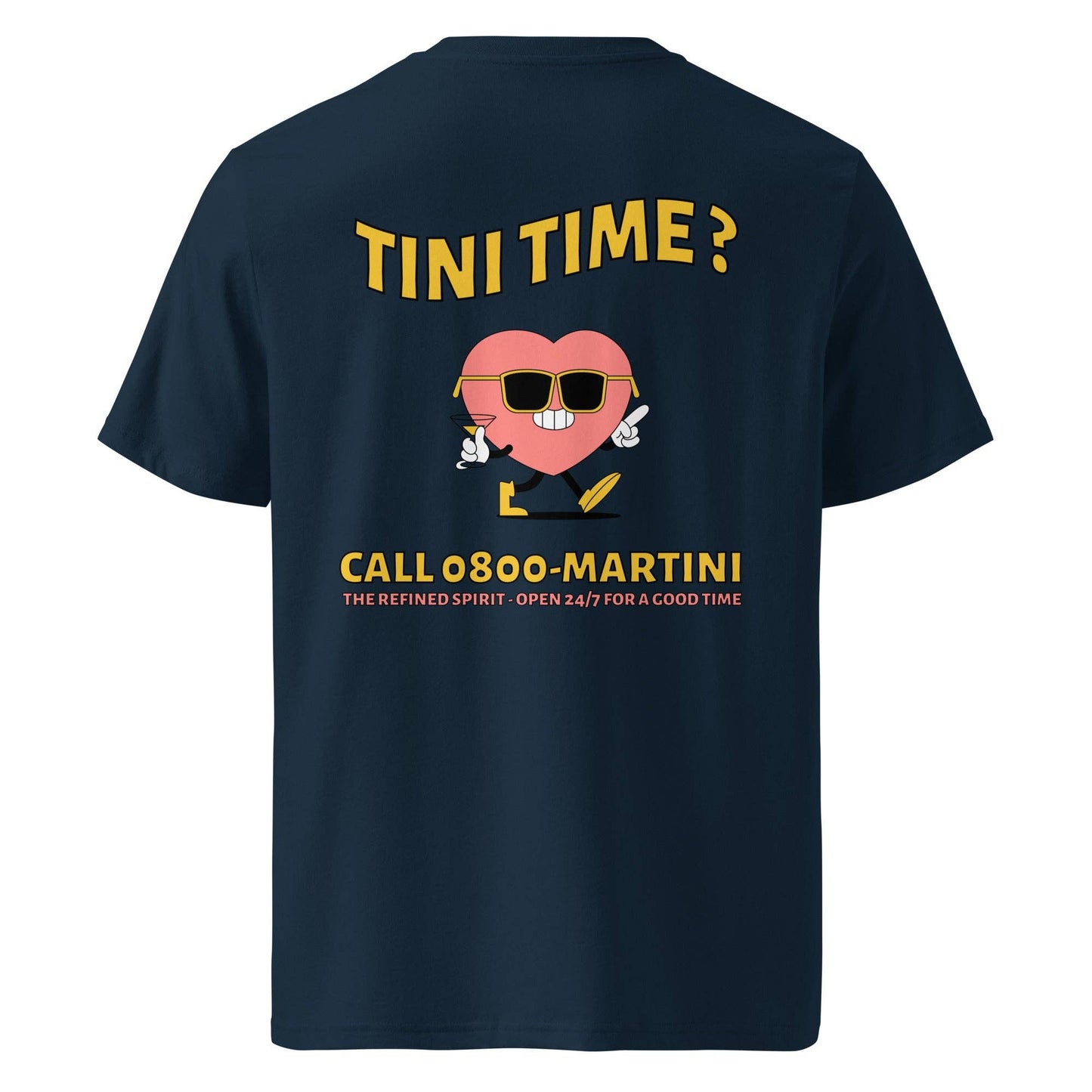 T-shirt biologica unisex con stampa "Call Martini"