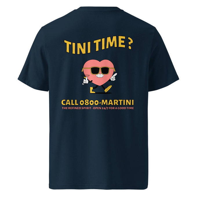 T-shirt biologica unisex con stampa "Call Martini"