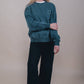 Felpa oversize da donna Pigment Verde Olmo