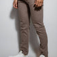 Pantaloni Drill Marroni Stretch Uomo