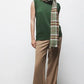 Pantaloni dritti minimal con tasche oblique