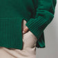Maglione in maglia strutturata con girocollo