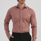 Camicia in bambù terracotta slim fit