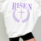 Felpa oversize grafica “He Is Risen”