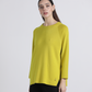 Jersey donna relaxed fit con spacchi laterali