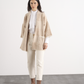 Giacca cardigan in maglia jacquard con tasche