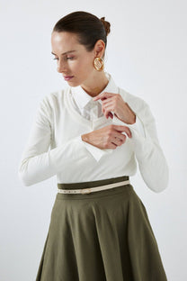Blusa basic in maglia morbida