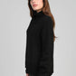 Maglione dolcevita nero morbido