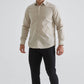 Camicia beige comfort fit da uomo