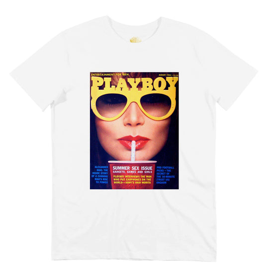 T-shirt vintage Playboy in cotone biologico