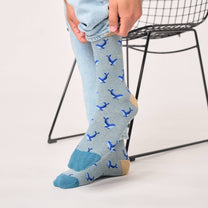 Calzini in cotone pettinato con balene