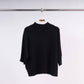 Maglione girocollo in maglia a maniche corte