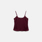 Top minimal con spalline regolabili e scollo quadrato