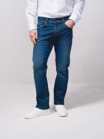 Jeans regular a cinque tasche in denim