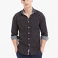 Camicia slim fit elasticizzata con stampa digitale a pois