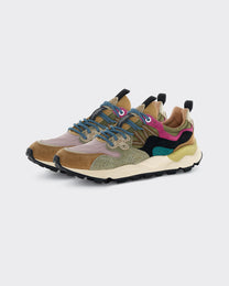 Sneakers Yamano 3 Woman Suede-Nylon Light Brown/Rose/Taupe