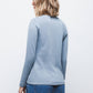 Maglione in maglia rasata con scollo a V