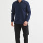 Camicia slim fit blu scuro da uomo