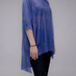 Pullover oversize con scollo a barca in maglia leggera