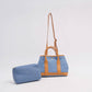 Borsa a mano effetto denim con tracolla