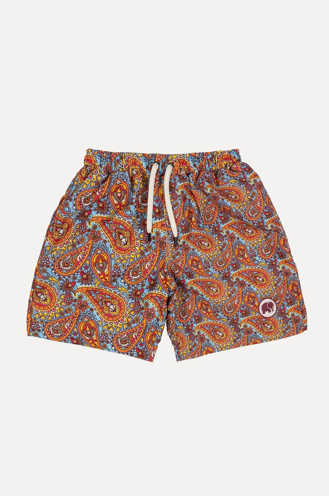 Costume da bagno uomo paisley caraibico in filato SEAQUAL®