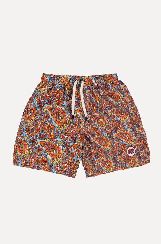 Costume da bagno uomo paisley caraibico in filato SEAQUAL®