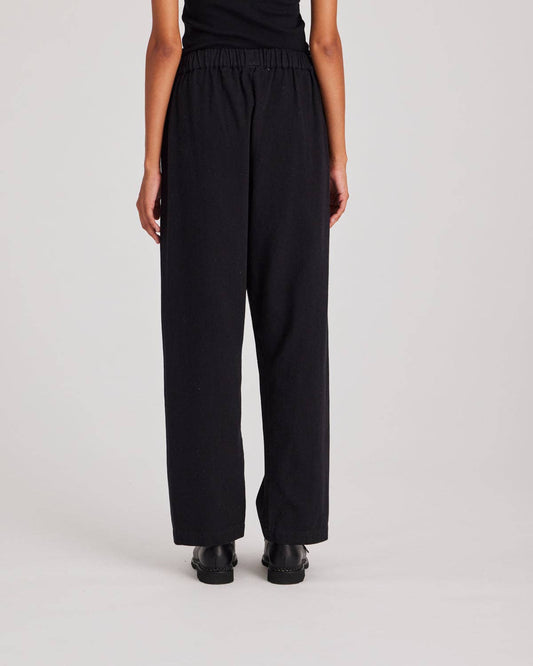 Pantaloni in twill di cotone biologico con coulisse