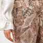 Pantaloni lunghi animalier comodi da donna