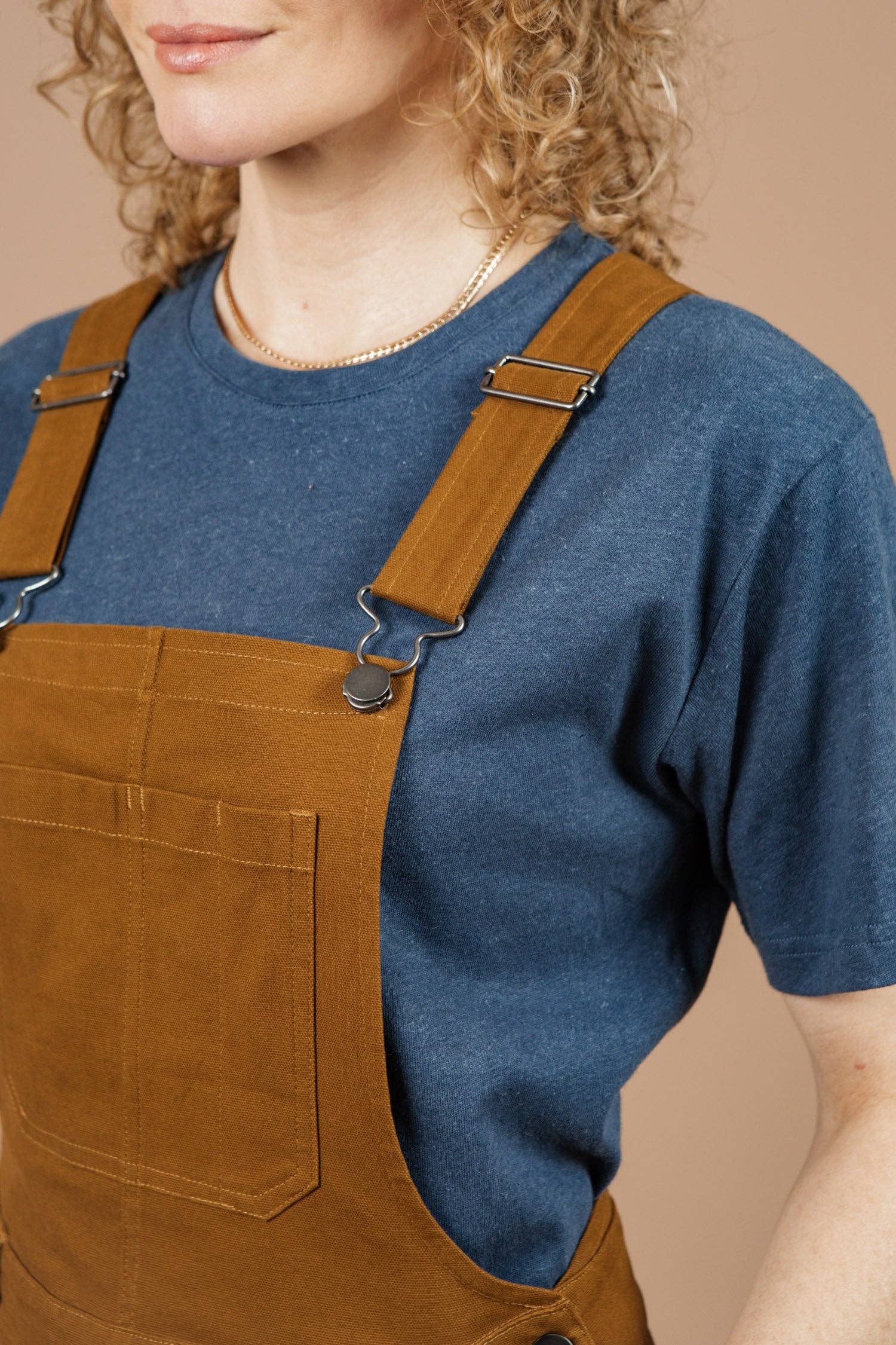 Tuta Utility Tobin in Tela Marrone
