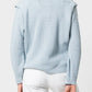 Maglione in maglia con trecce e spalle strutturate