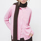 Cardigan in maglia rasata con bottoni