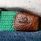 Cintura elastica intrecciata verde da golf