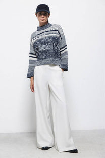 Maglione oversize in maglia strutturata