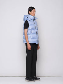 Gilet Puffer Imbottito con Cappuccio