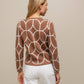 Giacca jacquard con zip e tasche decorative