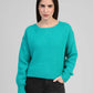 Maglione Leboumi turchese