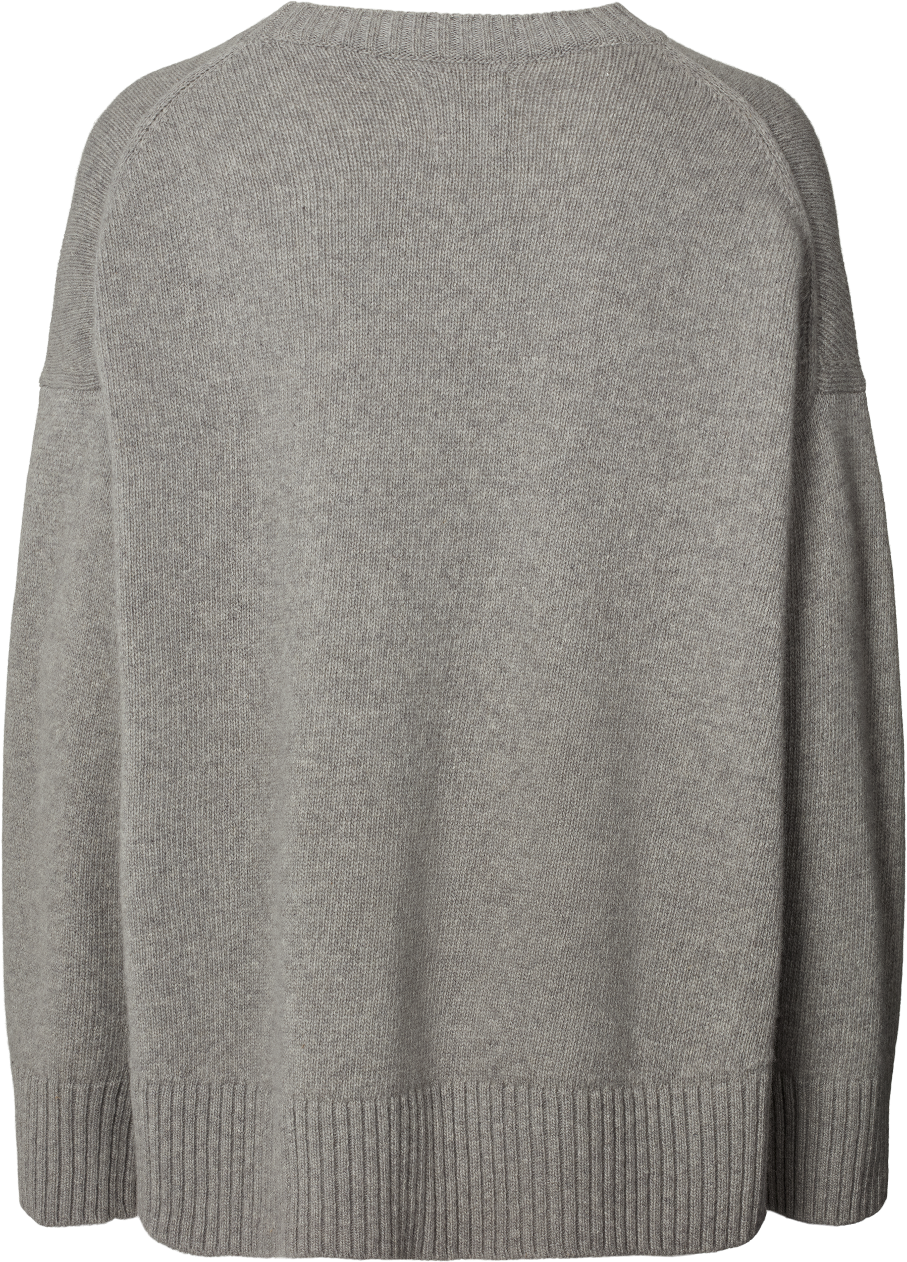 Maglione Vigga in lana d’agnello grigio melange