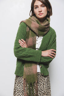 Cardigan in maglia con scollo a V